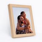 Porta Retrato C/ Vidro 25x20 Moderno Decorativo Horizontal e Vertical De Mesa Estante Para Fotos Família