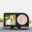 Porta Retrato com Molde da Patinha Pet Lembrança Eterna Pata Cachorro Dog Presente para Animais