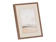 Porta Retrato Com Moldura Amadeirada Boho Chic Em MDF Para Fotos 10x15cm