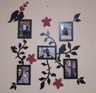 Porta Retrato de Parede em MDF - Em MDF Branco
