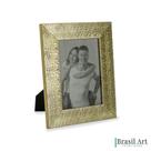 Porta-Retrato Decorativo com Textura Ouro 13x18cm