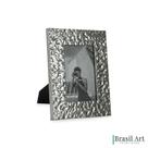 Porta-Retrato Decorativo com Textura Prata 10x15cm