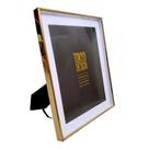Porta Retrato Dourado 20x25 Paspatur Metal Aço Inox Jacarta