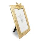 Porta Retrato em Poliresina Butterfly Dourado Grande - Tuut