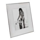Porta Retrato Em Vidro E Metal Prata 28X1x33cm - Btc