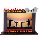 Porta Retrato FAMÍLIA ARRETADA Artesanal MDF Foto 10x15