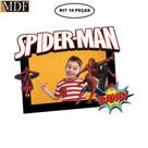 Porta Retrato Infantil 3d Garoto Aranha Fotos 10x15 Kit 10 Un. Aniversário Mdf Adesivado
