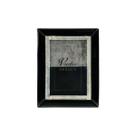 Porta retrato ivy em vidro preto com strass 10x15