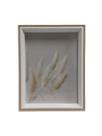 Porta Retrato Madeira 15x20cm Moldura Fina Bege e Branco