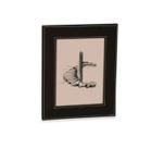 Porta-retrato Marrom em MDF com Pu para fotos 15x20cm 15786 - Mart