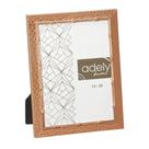 Porta Retrato Martelado Cobre/Rose 15X20cm - Adely Decor