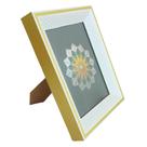 Porta Retrato Para Foto 10x15cm Dourado e Branco 3D