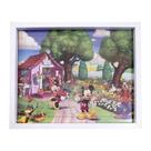 Porta retrato quebra cabeça mickey minnie & pateta 22x27cm - disney