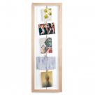 Porta retrato varal clothesline umbra madeira 72,5x24cm