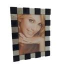 Porta Retrato Vidro Preto com Strass
