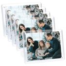 Porta-retratos acrílico ECOSEAO 4x6, pacote com 5 unidades Clear Magnetic