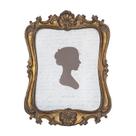 Porta-retratos AELS Vintage 20x25cm com frente de vidro em bronze escuro Porta-retratos AELS Vintage 20x25cm com frente de vidro em bronze escuro