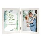 Porta-retratos Afully Double 5x7 White Shadow Box