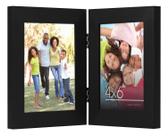 Porta-retratos Americanflat Hinged 10x15cm de madeira preta