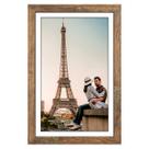 Porta-retratos Capcillin Rustic Brown Wood 11x17, conjunto de 1