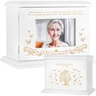 Porta-retratos de madeira Cremation Urns FurrySpace para adultos