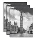 Porta-retratos GoMaize Front Loading Black 28x35cm Conjunto de 3