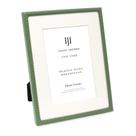 Porta-retratos Isaac Jacobs Green Metal Rope Border 6x8
