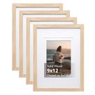 Porta-retratos KINLINK Natural Wood 9x12 para 5x7/6x8 com acrílico