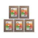 Porta-retratos Kit 5 Quadros Molduras Borda 4cm com Acetato