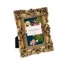 Porta-retratos Laura Ashley Gold Ornate 2x3 em resina feita à mão