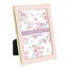 Porta-retratos Laura Ashley Pink Enamel 5x7" com cavalete