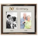 Porta-retratos Lawrence Frames 4x6 Double Gold Beaded Metal