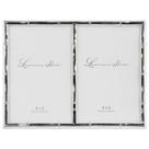 Porta-retratos Lawrence Frames Double Silver Metal 4x6