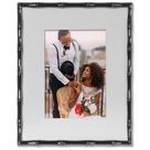 Porta-retratos Lawrence Frames em metal polido preto 8x10