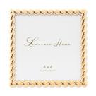 Porta-retratos Lawrence Frames Rope Design 10x10cm dourado