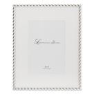 Porta-retratos Lawrence Frames Silver Metal Rope 8x10