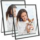 Porta-retratos Qiannhee Black Floating Frame 10x12in (pacote com 2) Porta-retratos Qiannhee Black Floating Frame 10x12in (pacote com 2)