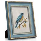 Porta-retratos Sapowerntus Vintage Gold Line Blue 5x7