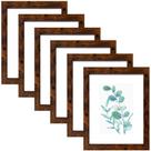 Porta-retratos SESEAT marrom escuro 20x25 cm com tapete, pacote com 6 Porta-retratos SESEAT marrom escuro 20x25 cm com tapete, pacote com 6