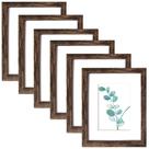 Porta-retratos SESEAT Rustic Brown, 8 x 10 polegadas, pacote com 6 Porta-retratos SESEAT Rustic Brown, 8 x 10 polegadas, pacote com 6