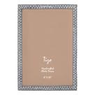 Porta-retratos TIZO Design Jeweled Metal com cristal 8x10 prata Porta-retratos TIZO Design Jeweled Metal com cristal 8x10 prata