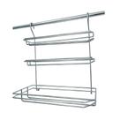 Porta Rolo Triplo Serrilhado Inox para Barra Jomer