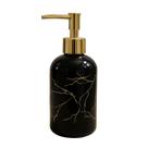 Porta Sabonete de Vidro Saboneteira Mármore Preto 400ml Decorativo Minimalista para Banheiro e Lavabo Porta Sabonete de Vidro Saboneteira Mármore Preto 400ml Decorativo Minimalista para Banheiro e Lavabo