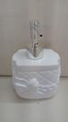 Porta Sabonete Fofinho Liquido Dispenser Lavabo Elegante Decoração Banheiro Em Porcelana Luxo