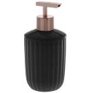 Porta Sabonete Líquido de Acrílico Redondo Preto Bagno 350ML