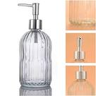 Porta Sabonete Líquido de Vidro Clear 500ml E Alcool Em Gel De Vidro Dispensador - PANAMI