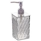 Porta Sabonete Líquido e Álcool Gel de Plástico Cristal Glamour Incolor Plasutil ref.14220