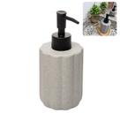 Porta Sabonete Líquido Flor Granilite Cinza 300ml
