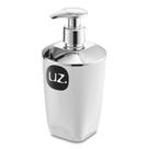 Porta Sabonete Liquido Premium Branco Metalizado 16Cm Millenium Porta Sabonete Liquido Premium Branco Metalizado 16Cm Millenium