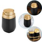 Porta Sabonete Líquido Preto e Dourado Fosco Linha Conceito - 450ml Porta Sabonete Líquido Preto e Dourado Fosco Linha Conceito - 450ml
